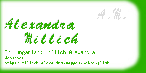 alexandra millich business card
